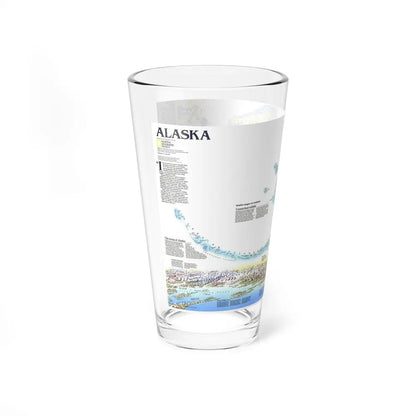 Alaska 2 (1994) (Map) Pint Glass 16oz-Go Mug Yourself