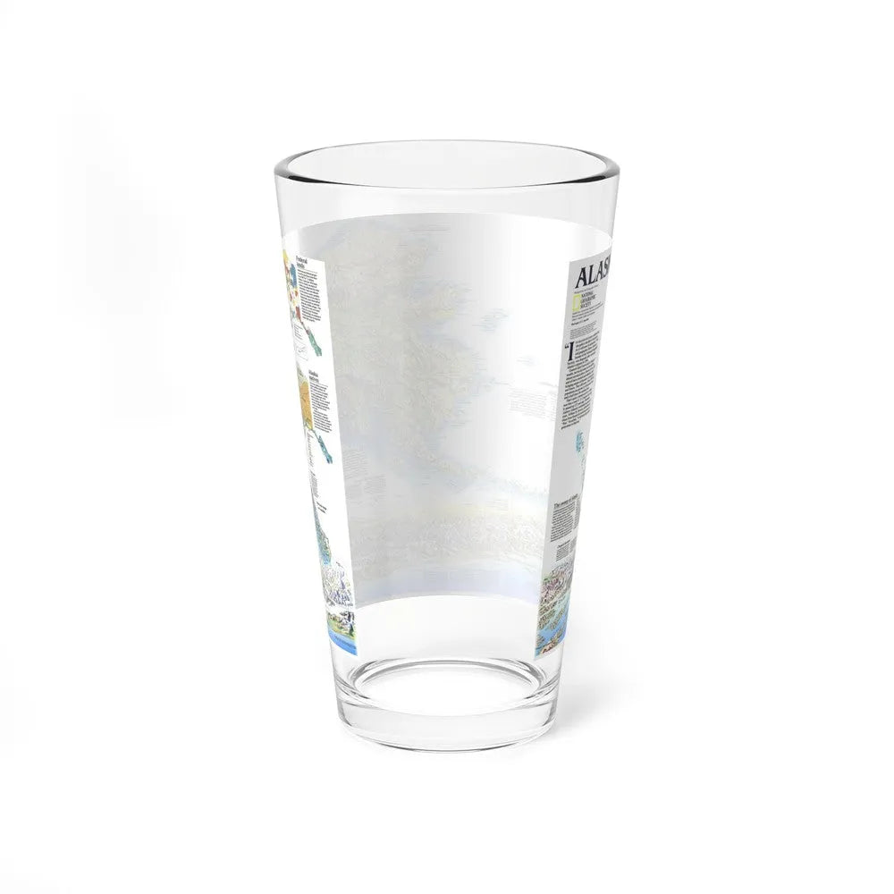 Alaska 2 (1994) (Map) Pint Glass 16oz-Go Mug Yourself