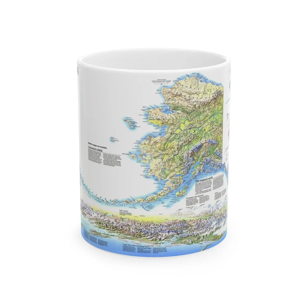 Alaska 2 (1994) (Map) White Coffee Mug-11oz-Go Mug Yourself