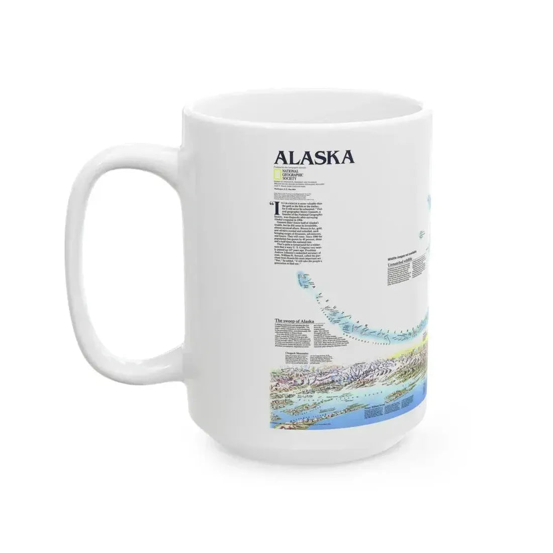 Alaska 2 (1994) (Map) White Coffee Mug - Go Mug Yourself
