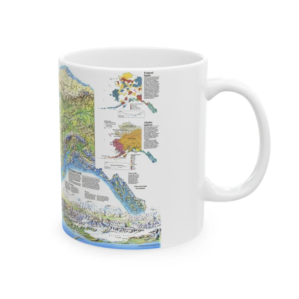 Alaska 2 (1994) (Map) White Coffee Mug-Go Mug Yourself