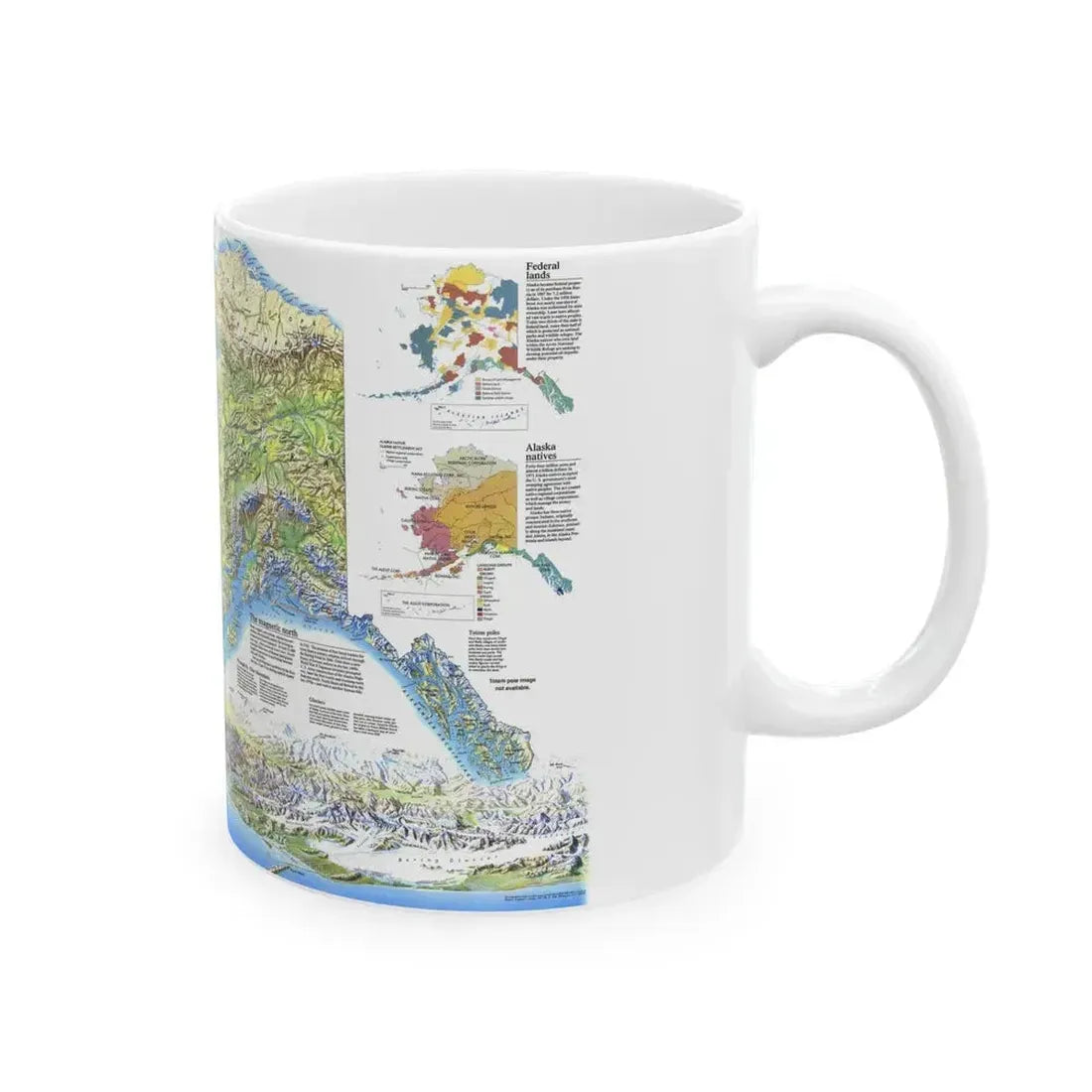 Alaska 2 (1994) (Map) White Coffee Mug - Go Mug Yourself