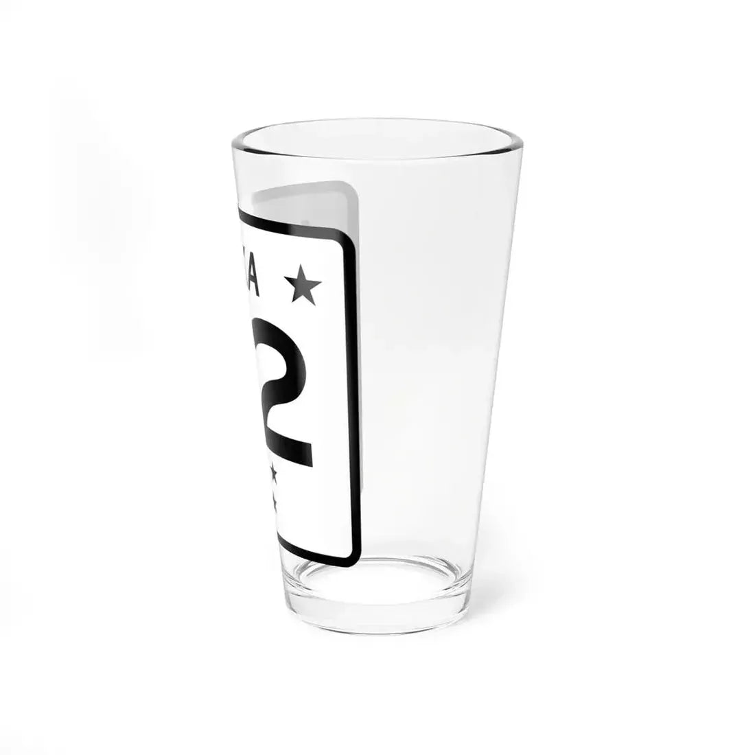 Alaska 2 shield (Alaska) (Road Sign) Pint Glass 16oz - Go Mug Yourself