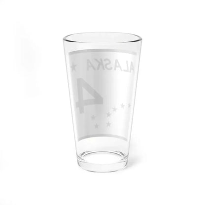 Alaska 4 shield (Alaska) (Road Sign) Pint Glss 16oz - Go Mug Yourself
