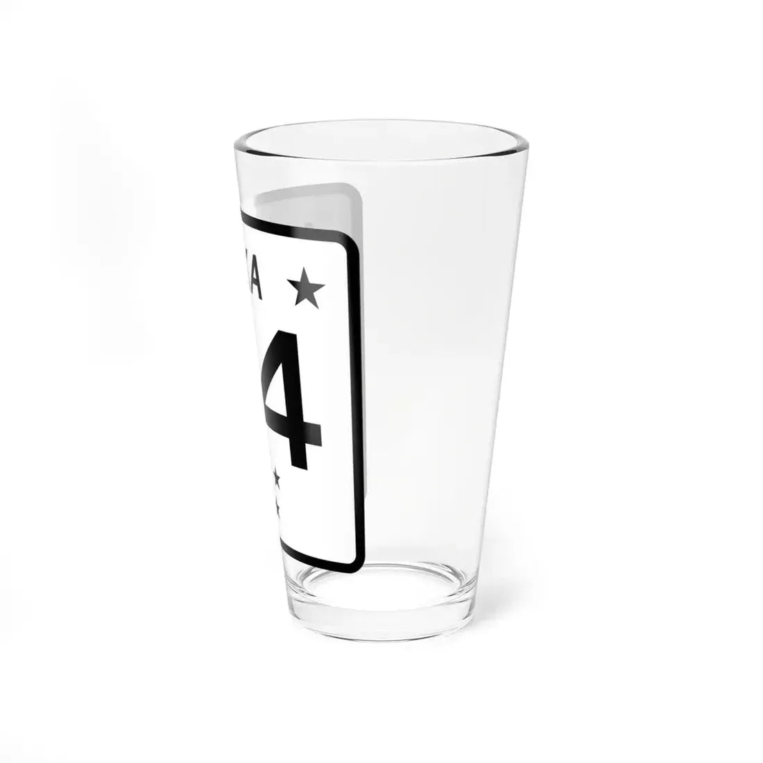 Alaska 4 shield (Alaska) (Road Sign) Pint Glss 16oz - Go Mug Yourself