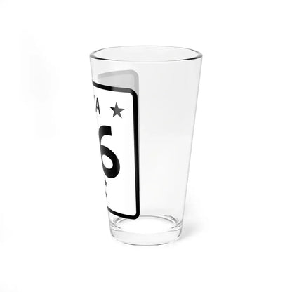 Alaska 6 shield (Alaska) (Road Sign) Pint Glss 16oz - Go Mug Yourself
