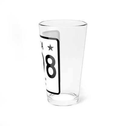 Alaska 98 shield (Alaska) (Road Sign) Pint Glass 16oz - Go Mug Yourself