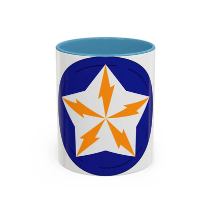 Alaska Communications System (U.S. Army) Accent Coffee Mug-11oz-Light Blue-Go Mug Yourself