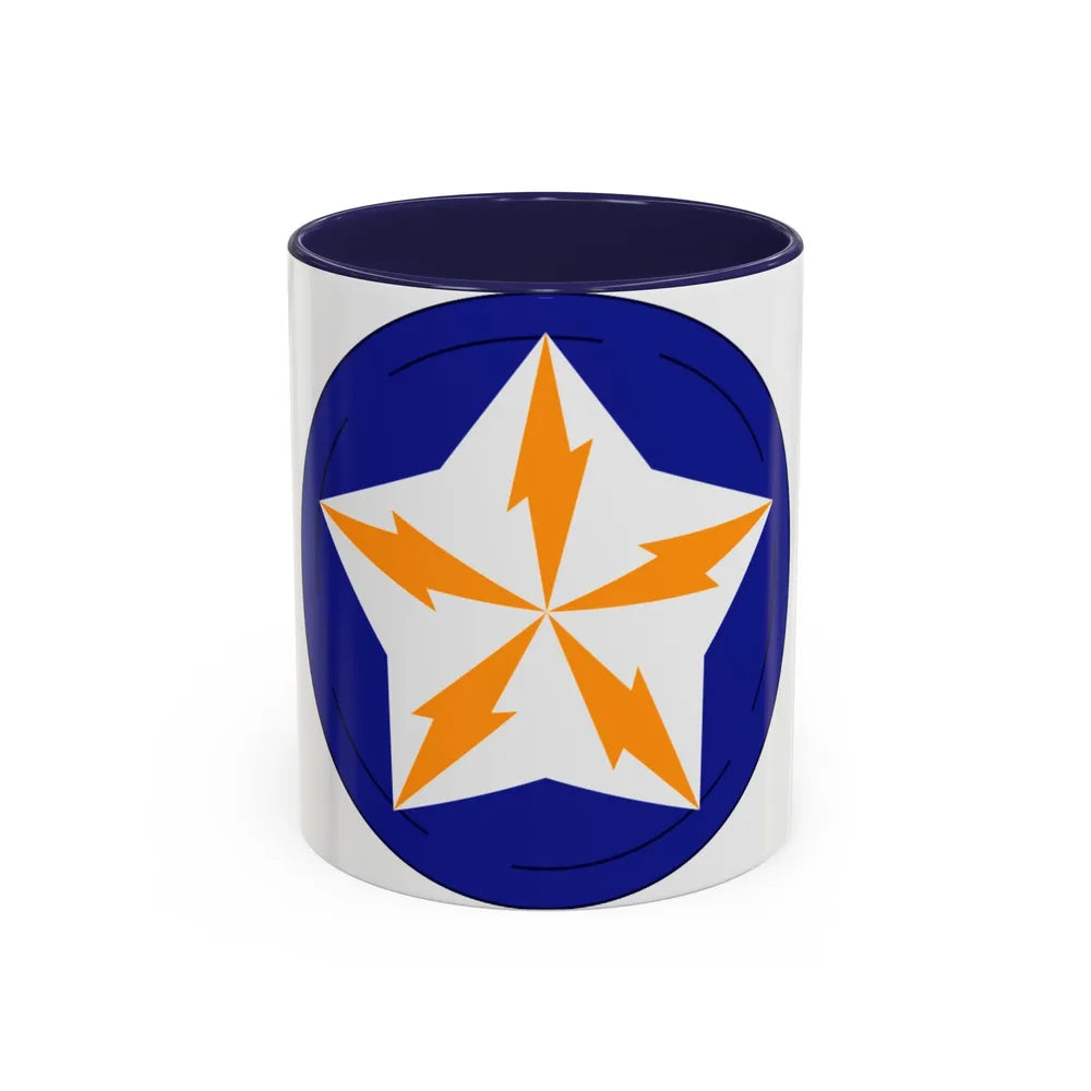 Alaska Communications System (U.S. Army) Accent Coffee Mug-11oz-Navy-Go Mug Yourself