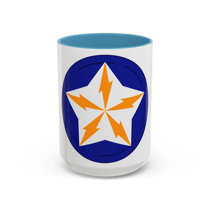 Alaska Communications System (U.S. Army) Accent Coffee Mug-15oz-Light Blue-Go Mug Yourself