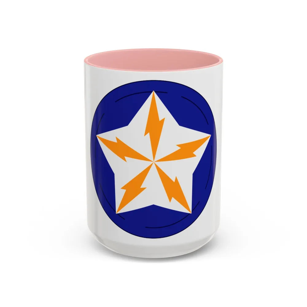 Alaska Communications System (U.S. Army) Accent Coffee Mug-15oz-Pink-Go Mug Yourself