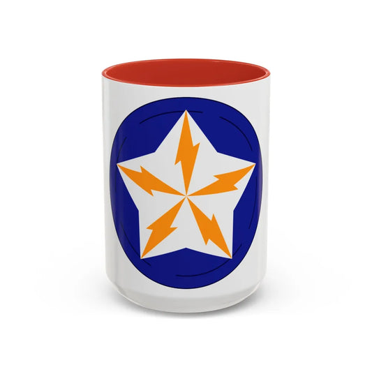 Alaska Communications System (U.S. Army) Accent Coffee Mug-15oz-Red-Go Mug Yourself