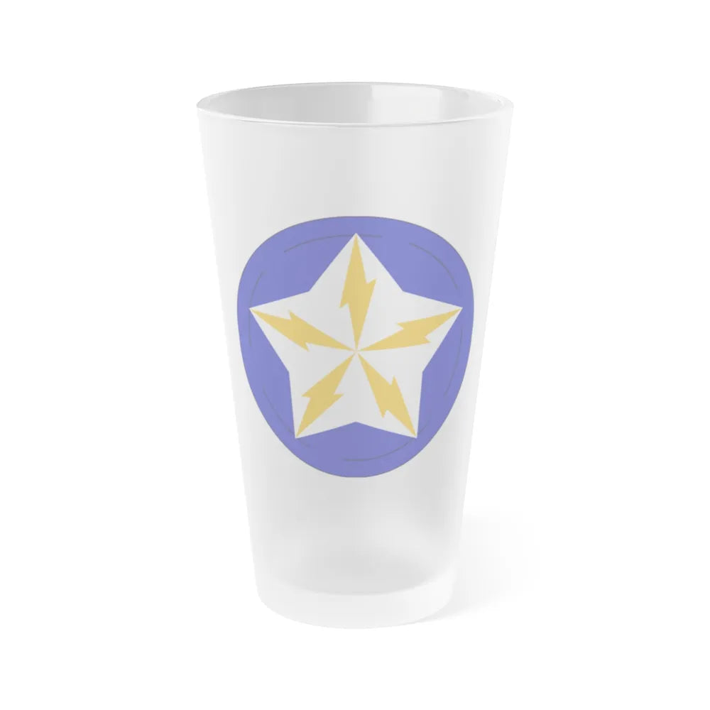 Alaska Communications System (U.S. Army) Frosted Pint Glass 16oz-Go Mug Yourself