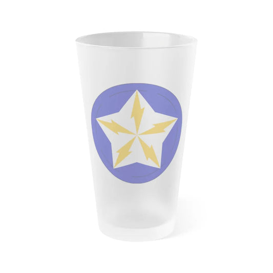 Alaska Communications System (U.S. Army) Frosted Pint Glass 16oz-Go Mug Yourself