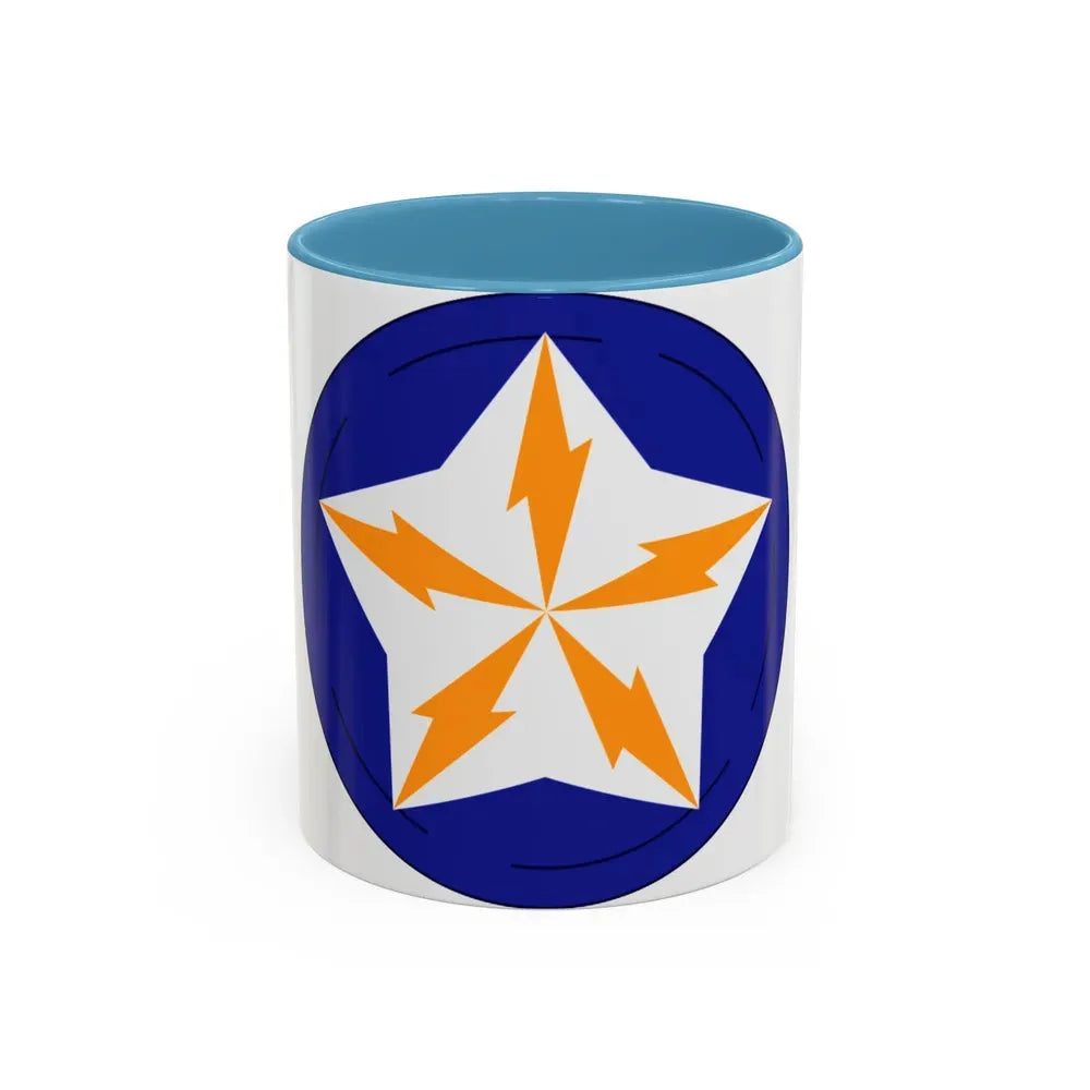 Alaska Communications System (U.S. Army) Accent Coffee Mug 11oz Light Blue - Go Mug Yourself