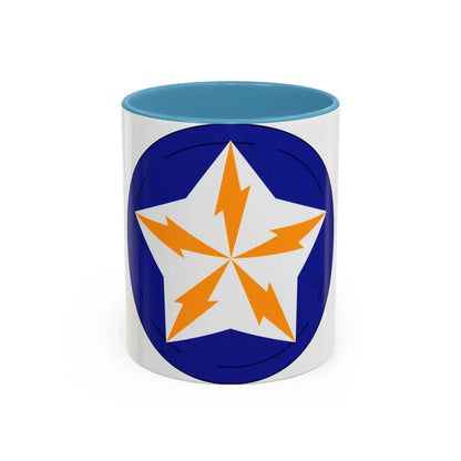 Alaska Communications System (U.S. Army) Accent Coffee Mug 11oz Light Blue - Go Mug Yourself