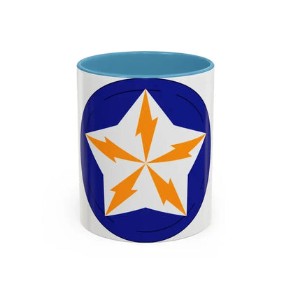 Alaska Communications System (U.S. Army) Accent Coffee Mug 11oz Light Blue - Go Mug Yourself