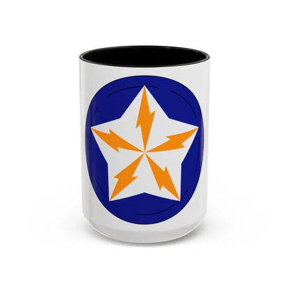 Alaska Communications System (U.S. Army) Accent Coffee Mug 15oz Black - Go Mug Yourself