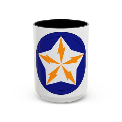 Alaska Communications System (U.S. Army) Accent Coffee Mug 15oz Black - Go Mug Yourself