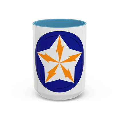 Alaska Communications System (U.S. Army) Accent Coffee Mug 15oz Light Blue - Go Mug Yourself