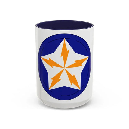 Alaska Communications System (U.S. Army) Accent Coffee Mug 15oz Navy - Go Mug Yourself