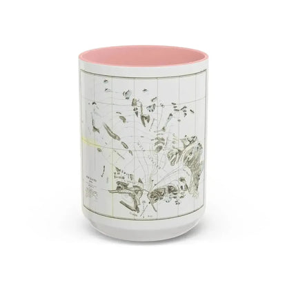 Alaska - Muir Glacier (1890) (Map) Accent Coffee Mug 15oz Pink - Go Mug Yourself