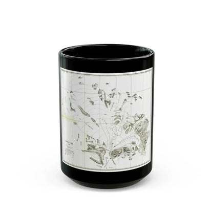 Alaska - Muir Glacier (1890) (Map) Black Coffee Mug 15oz - Go Mug Yourself