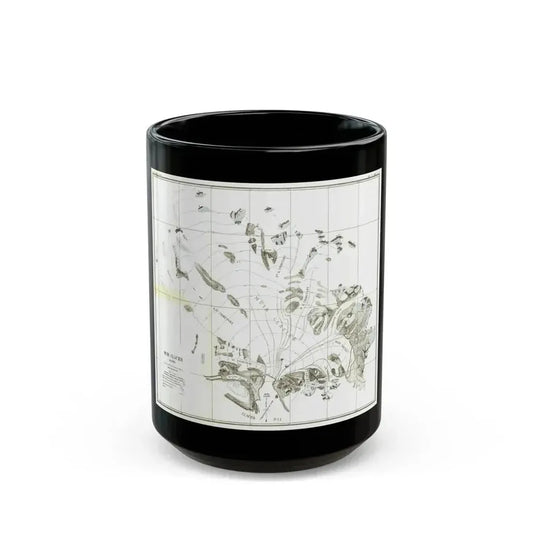 Alaska - Muir Glacier (1890) (Map) Black Coffee Mug 15oz - Go Mug Yourself