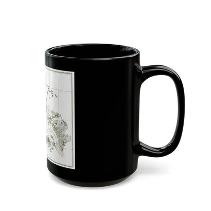 Alaska - Muir Glacier (1890) (Map) Black Coffee Mug-Go Mug Yourself