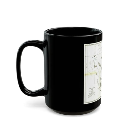 Alaska - Muir Glacier (1890) (Map) Black Coffee Mug-Go Mug Yourself