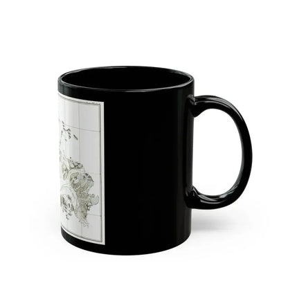 Alaska - Muir Glacier (1890) (Map) Black Coffee Mug - Go Mug Yourself