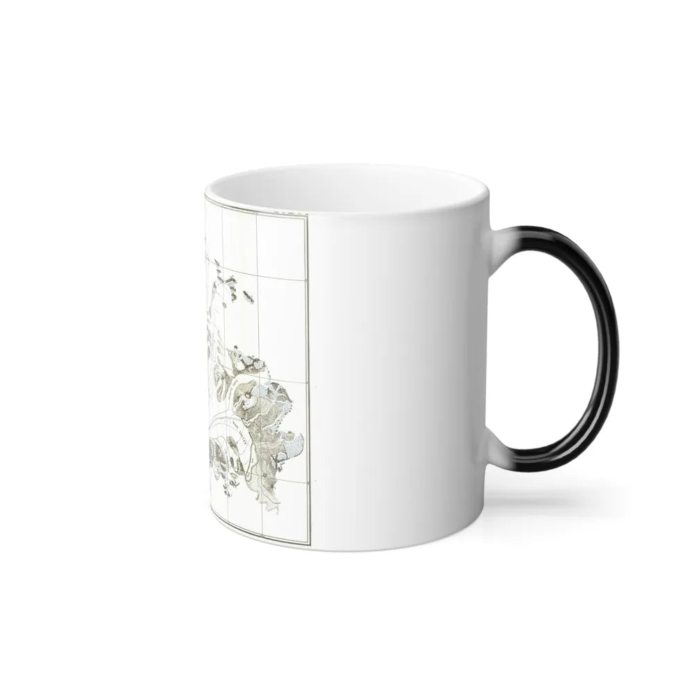 Alaska - Muir Glacier (1890) (Map) Color Changing Mug 11oz-Go Mug Yourself