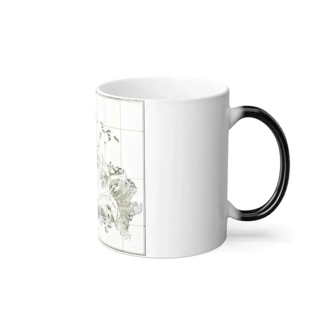 Alaska - Muir Glacier (1890) (Map) Color Changing Mug 11oz - Go Mug Yourself