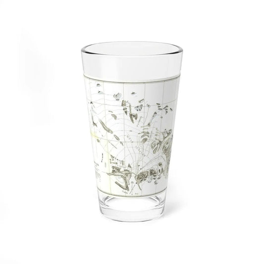 Alaska - Muir Glacier (1890) (Map) Pint Glass 16oz-16oz-Go Mug Yourself