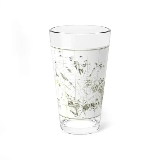 Alaska - Muir Glacier (1890) (Map) Pint Glass 16oz 16oz - Go Mug Yourself