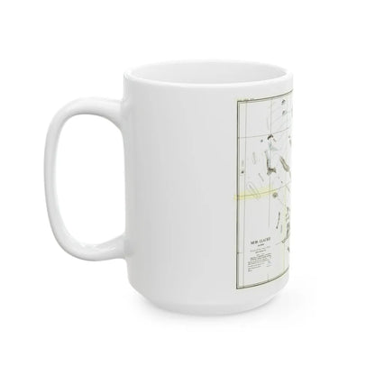 Alaska - Muir Glacier (1890) (Map) White Coffee Mug-Go Mug Yourself