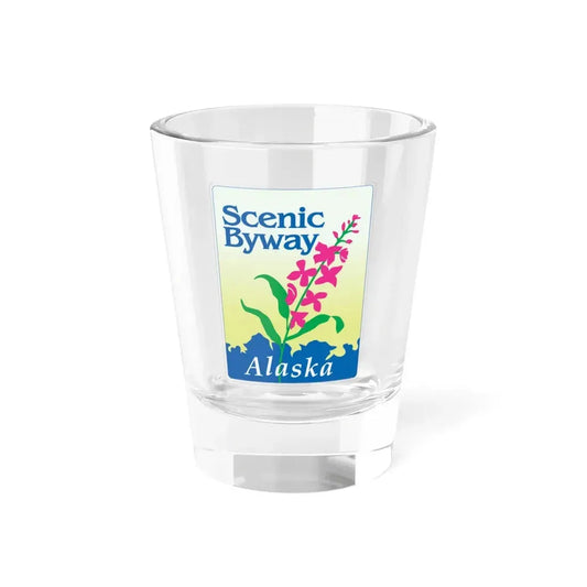 Alaska Scenic Byway (Alaska) (Road Sign) Shot Glass 1.5oz 1.5oz - Go Mug Yourself
