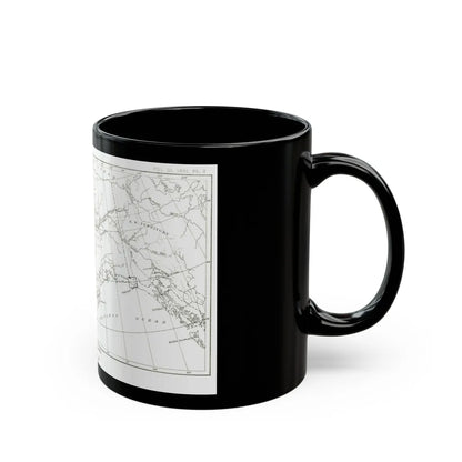 Alaska - Sketch Map (1891) (Map) Black Coffee Mug-Go Mug Yourself