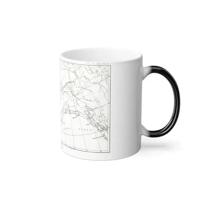 Alaska - Sketch Map (1891) (Map) Color Changing Mug 11oz - Go Mug Yourself