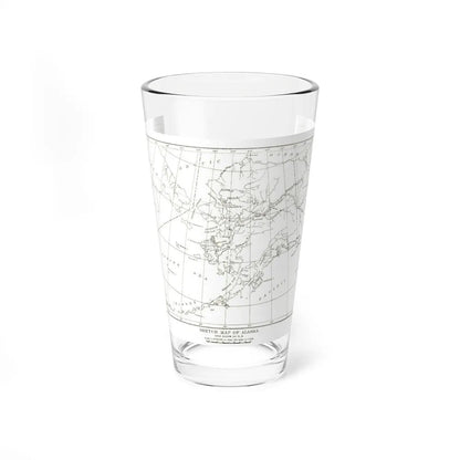 Alaska - Sketch Map (1891) (Map) Pint Glass 16oz-16oz-Go Mug Yourself