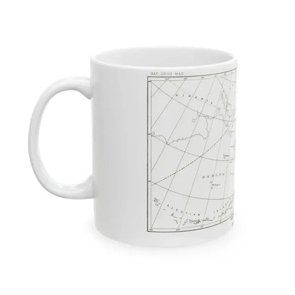 Alaska - Sketch Map (1891) (Map) White Coffee Mug - Go Mug Yourself