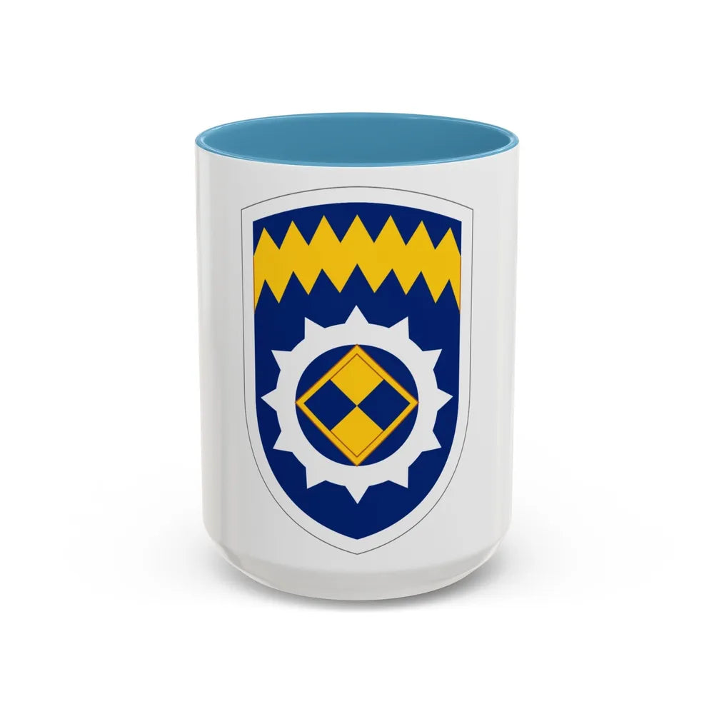 Alaska Support Command (U.S. Army) Accent Coffee Mug-15oz-Light Blue-Go Mug Yourself