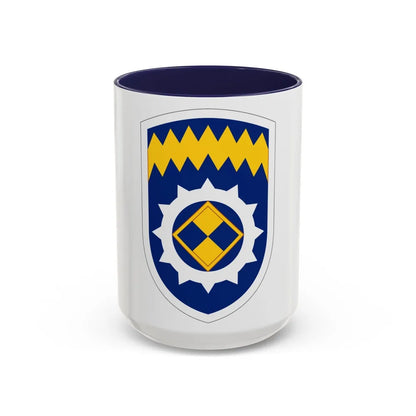 Alaska Support Command (U.S. Army) Accent Coffee Mug-15oz-Navy-Go Mug Yourself