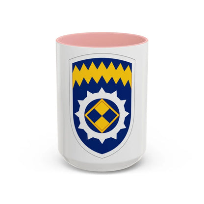 Alaska Support Command (U.S. Army) Accent Coffee Mug-15oz-Pink-Go Mug Yourself