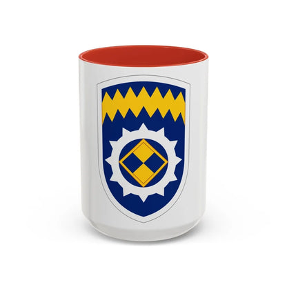 Alaska Support Command (U.S. Army) Accent Coffee Mug-15oz-Red-Go Mug Yourself