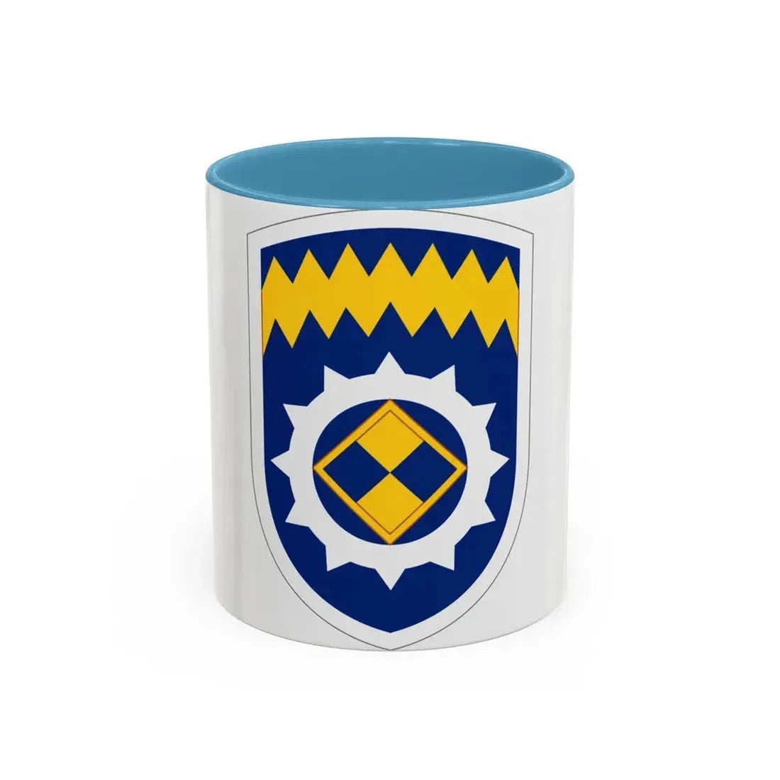 Alaska Support Command (U.S. Army) Accent Coffee Mug 11oz Light Blue - Go Mug Yourself