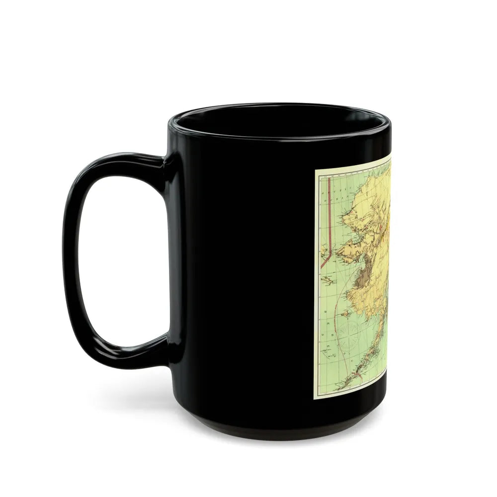 Alaska - The Gold & Coal Fields (1898) (Map) Black Coffee Mug-Go Mug Yourself