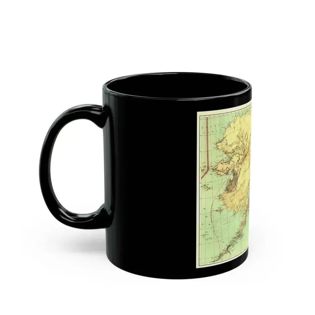 Alaska - The Gold & Coal Fields (1898) (Map) Black Coffee Mug - Go Mug Yourself