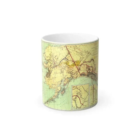 Alaska - The Gold & Coal Fields (1898) (Map) Color Changing Mug 11oz Default Title - Go Mug Yourself