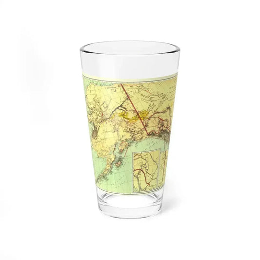 Alaska - The Gold & Coal Fields (1898) (Map) Pint Glass 16oz 16oz - Go Mug Yourself